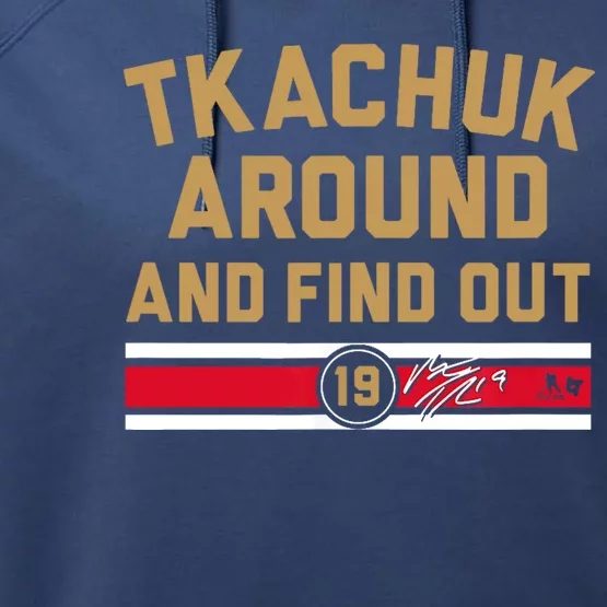 Matthew Tkachuk Around And Find Out Florida Performance Fleece Hoodie