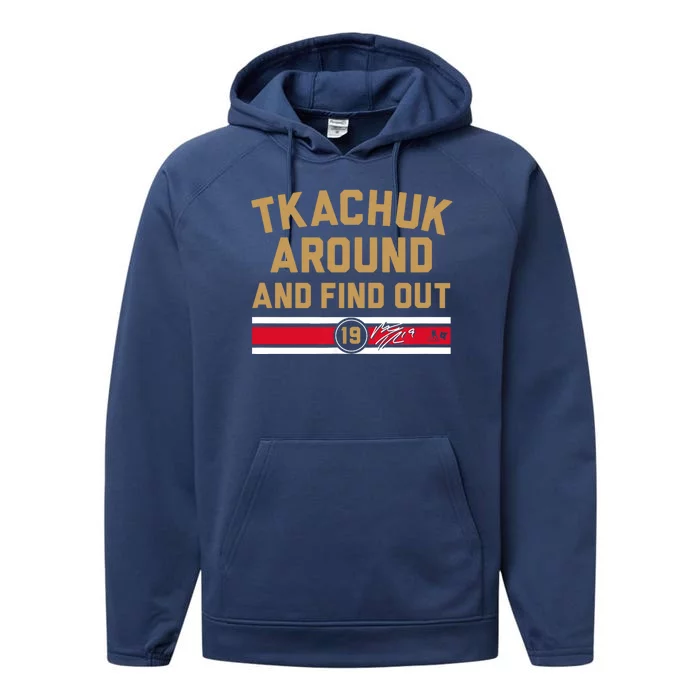 Matthew Tkachuk Around And Find Out Florida Performance Fleece Hoodie