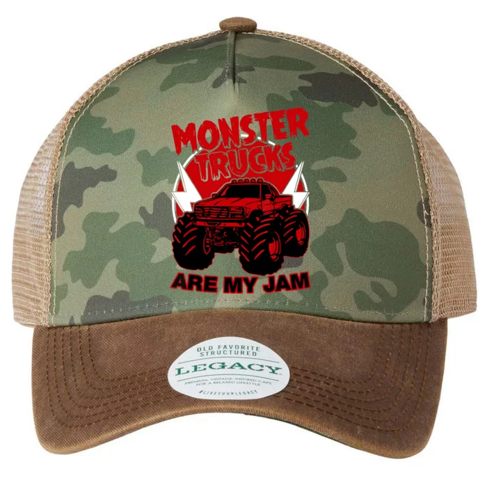 Monster Truck Are My Jam For Funny Monster Truck Lovers Legacy Tie Dye Trucker Hat