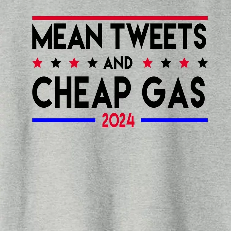 Mean Tweets And Cheap Gas 2024 Donald Trump Women's Crop Top Tee