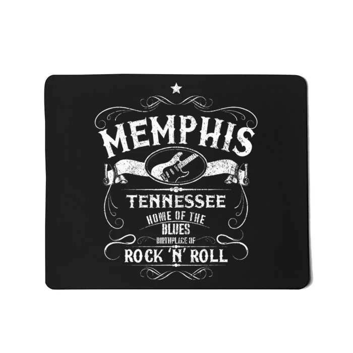 Memphis Tennessee Blues Country Music Guitar Vintage Gift Mousepad