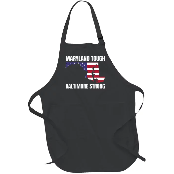 Maryland Tough Baltimore Strong Full-Length Apron With Pocket