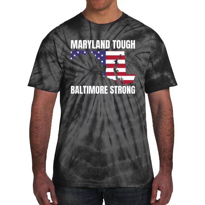 Maryland Tough Baltimore Strong Tie-Dye T-Shirt