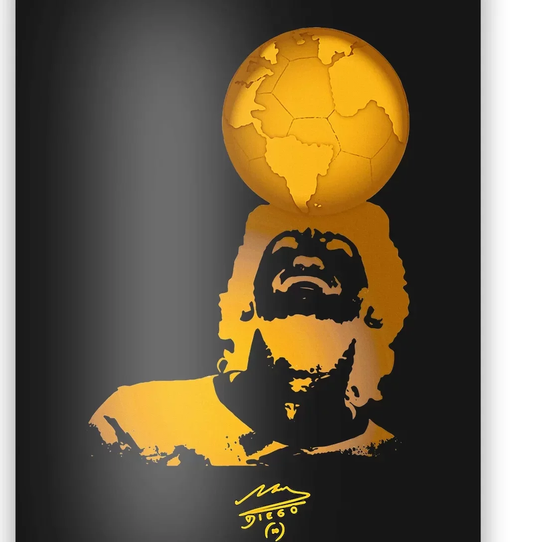 Maradona The Best Player Of The History Poster