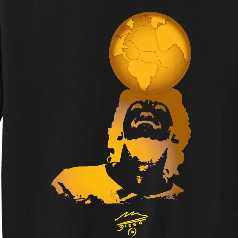 Maradona The Best Player Of The History Tall Sweatshirt