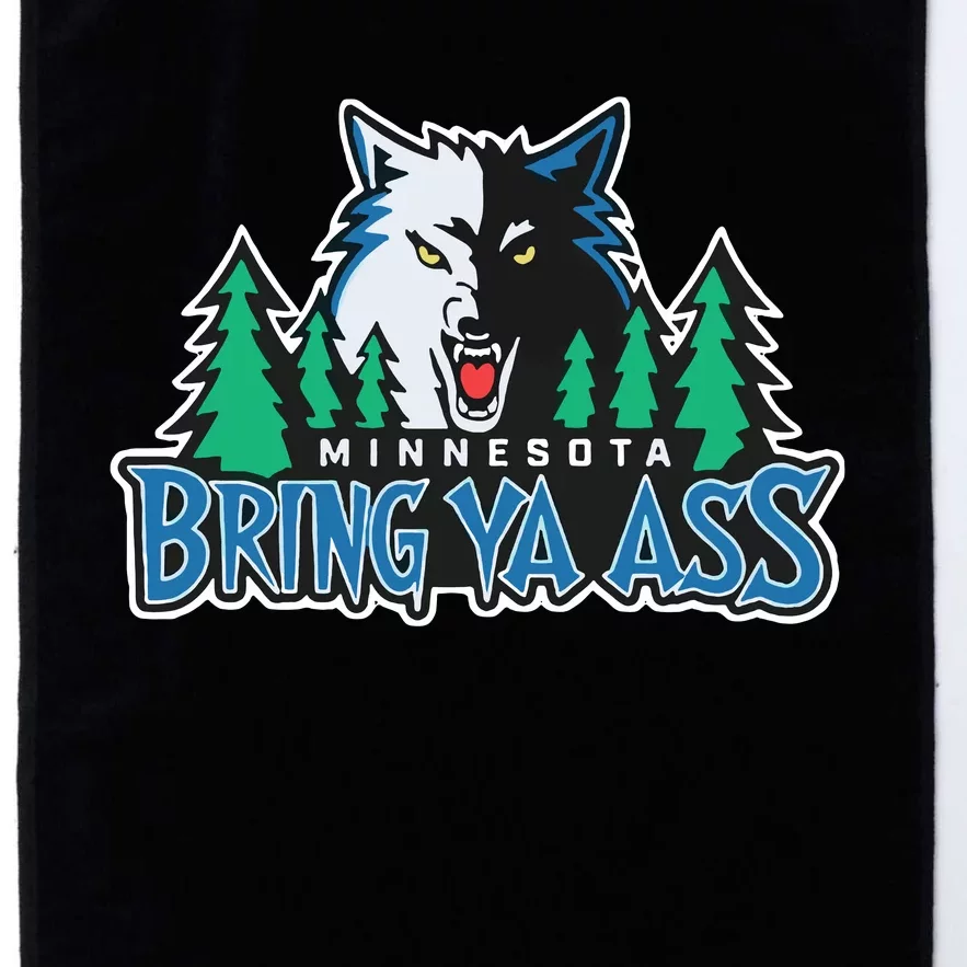 Minnesota Timberwolves Bring Ya Ass Platinum Collection Golf Towel