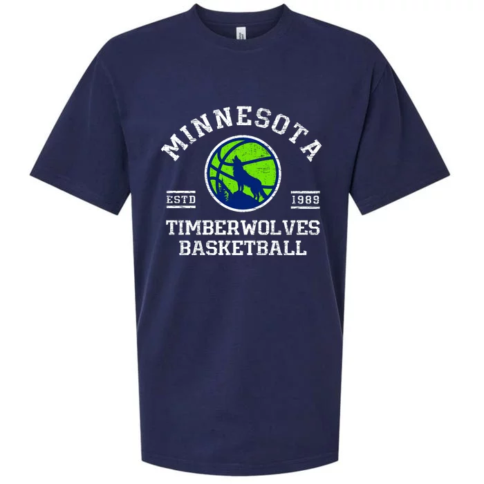 Minnesota Timberwolves Basketball Sueded Cloud Jersey T-Shirt