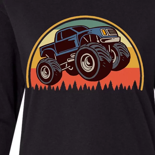 Monster Truck Big Style Truck Womens Cotton Relaxed Long Sleeve T-Shirt