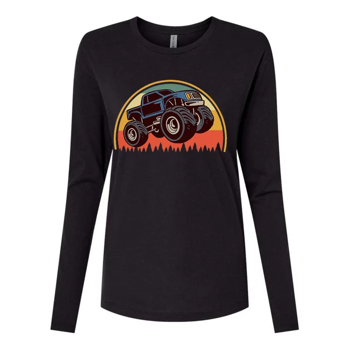 Monster Truck Big Style Truck Womens Cotton Relaxed Long Sleeve T-Shirt