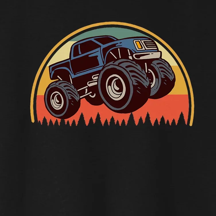 Monster Truck Big Style Truck Women's Crop Top Tee