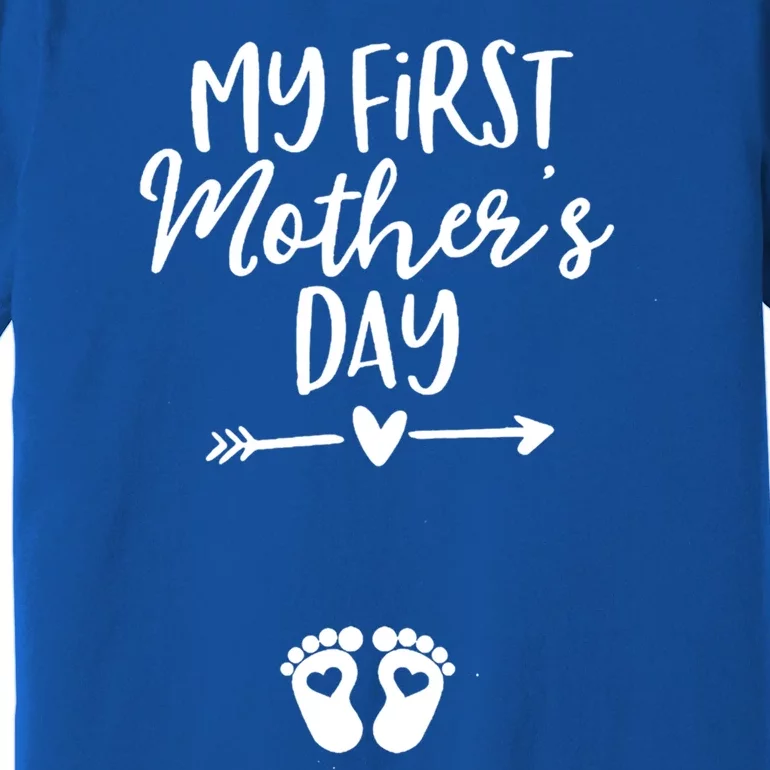 Mom To Be My First Mother's Day Pregnancy Reveal Meaningful Gift Premium T-Shirt