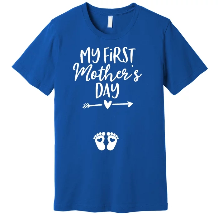 Mom To Be My First Mother's Day Pregnancy Reveal Meaningful Gift Premium T-Shirt