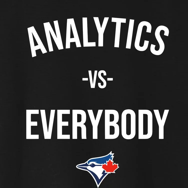 Megzmurr Toronto Blue Analytics Vs Everybody Women's Crop Top Tee