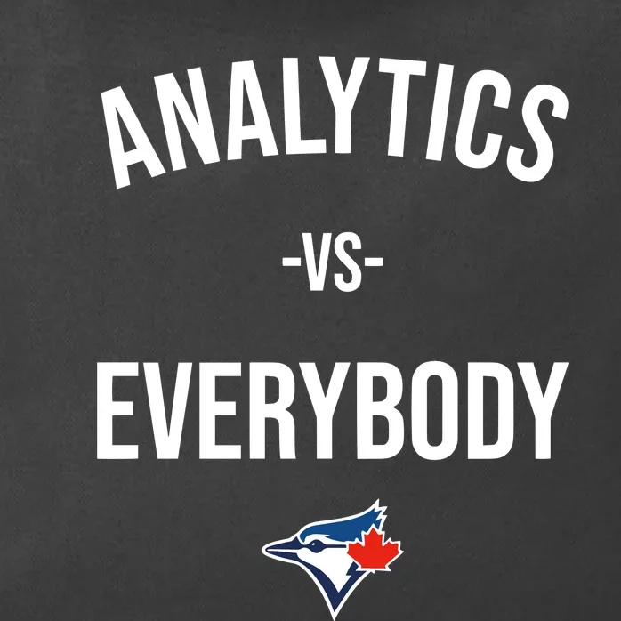 Megzmurr Toronto Blue Analytics Vs Everybody Zip Tote Bag