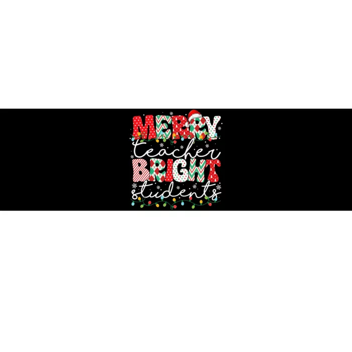 Merry Teacher Bright Students Teacher Christmas Ornaments Bumper Sticker