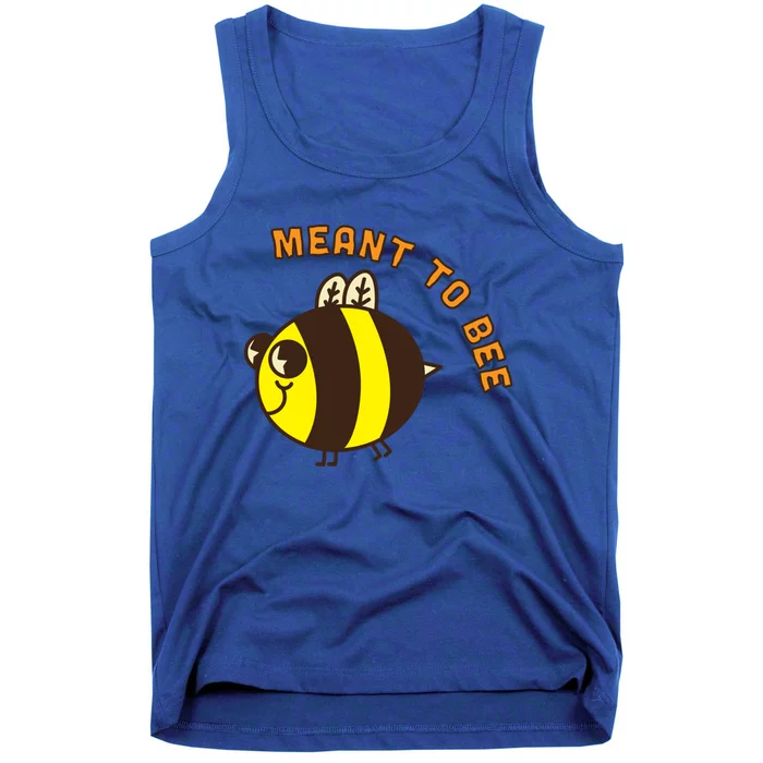 Meant To Bee Valentines Day Gift Funny Animal Pun Bees Funny Gift Tank Top