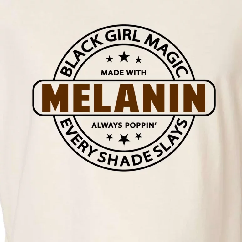 Melanin Tee Black Magic African American Queen Funny Gift Garment-Dyed Women's Muscle Tee