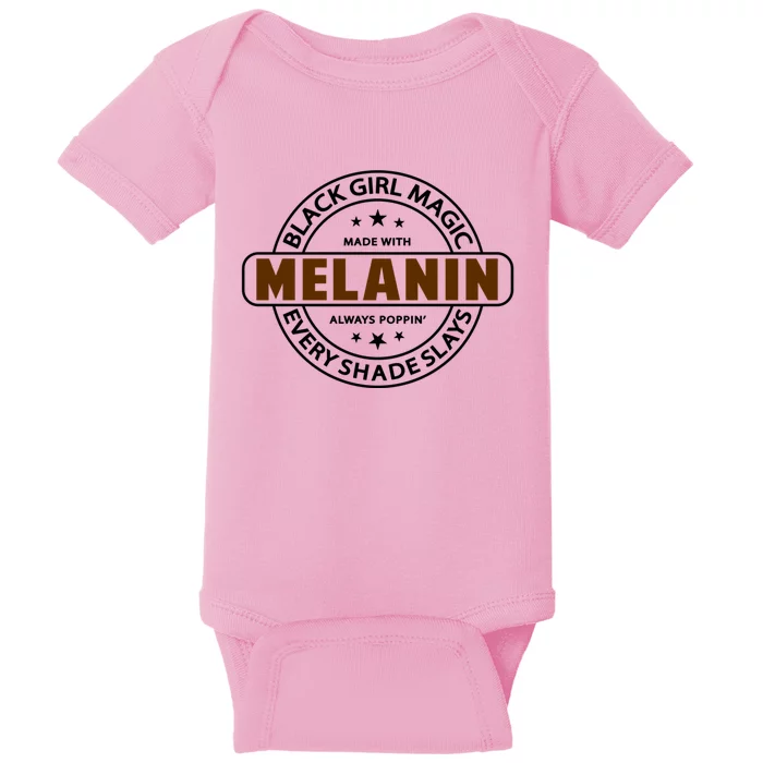 Melanin Tee Black Magic African American Queen Funny Gift Baby Bodysuit