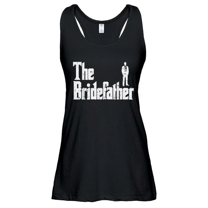 Mens The Bridefather Father Of Bride Dad Wedding Rehearsal Dinner Ladies Essential Flowy Tank