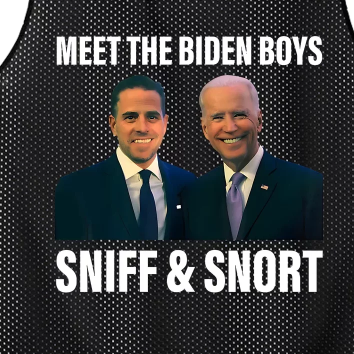 Meet The Biden Boy Sniff And Snort Funny Quote Mesh Reversible Basketball Jersey Tank