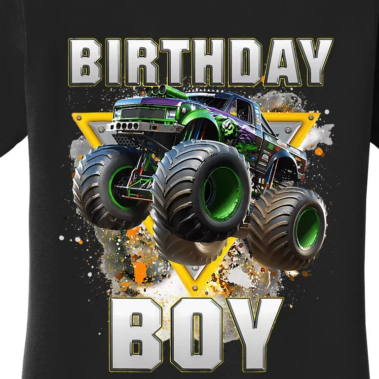 Monster Truck Birthday Boy Monster Truck Are My Jam Lovers Women's T-Shirt