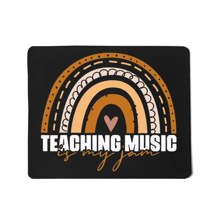 Music Teacher Boho Rainbow Singer Music Artist Band Director Mousepad