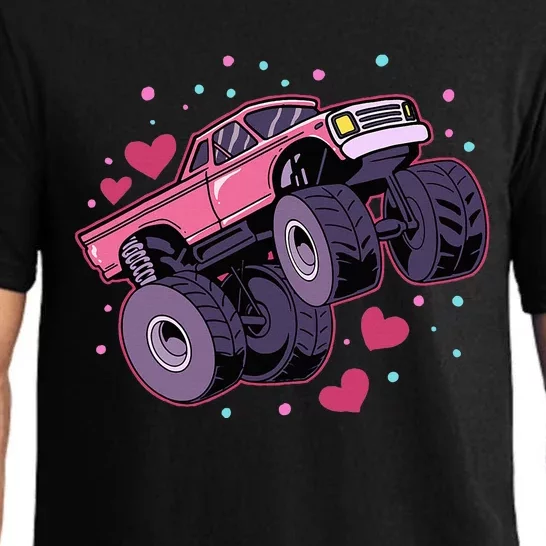 Monster Truck Big Style Vehicle birthday Pajama Set