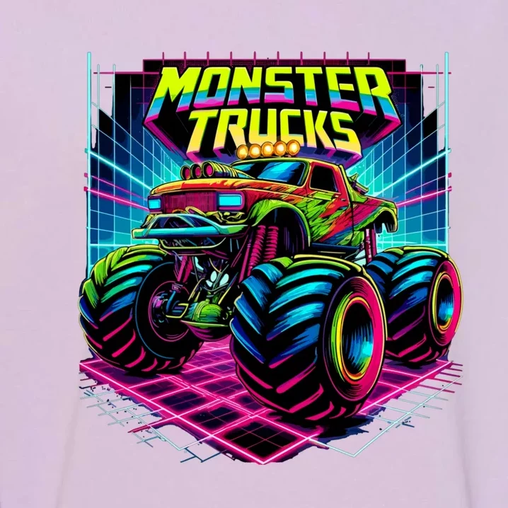 Monster Truck Birthday Party Retro Monster Trucks Lover Garment-Dyed Sweatshirt