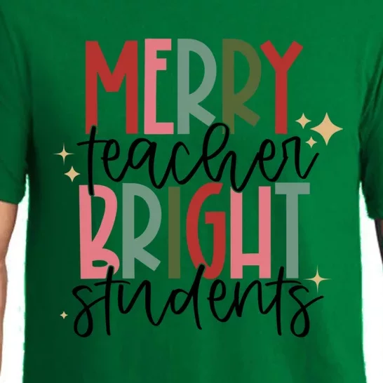 Merry Teacher Bright Students Christmas Gift Pajama Set