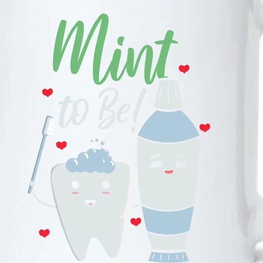 Mint To Be Dental Assistant Dentist Valentines Day Gift Black Color Changing Mug