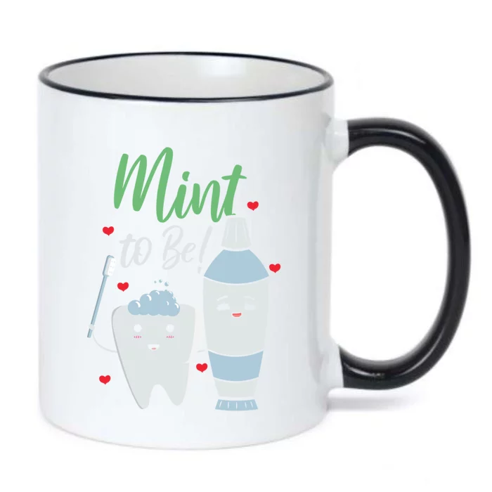 Mint To Be Dental Assistant Dentist Valentines Day Gift Black Color Changing Mug