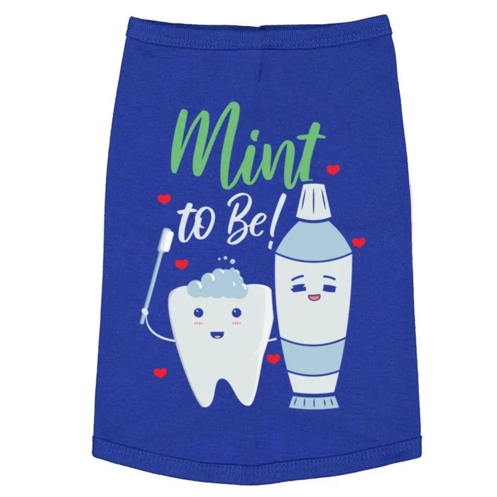 Mint To Be Dental Assistant Dentist Valentines Day Gift Doggie Tank