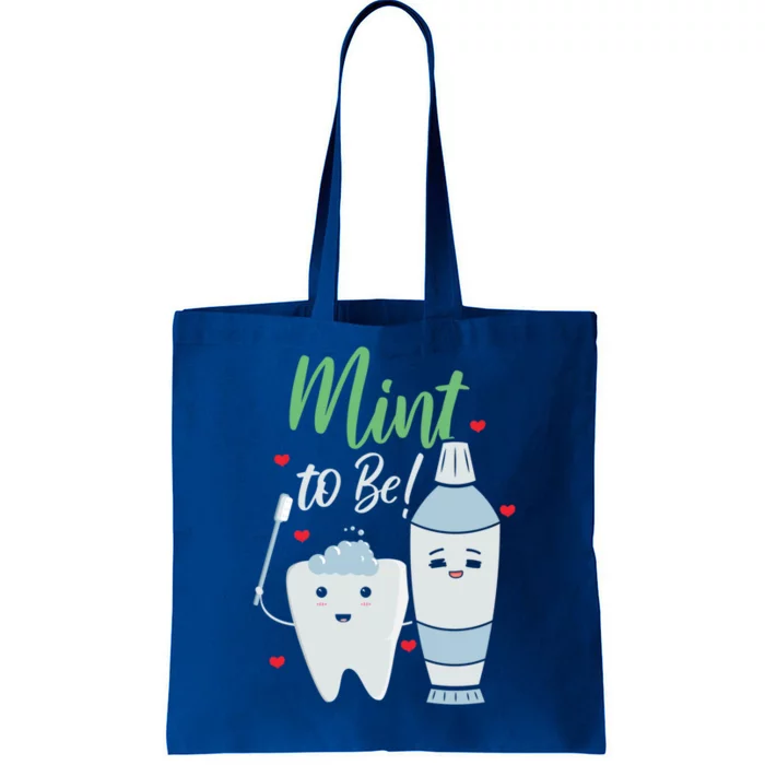 Mint To Be Dental Assistant Dentist Valentines Day Gift Tote Bag