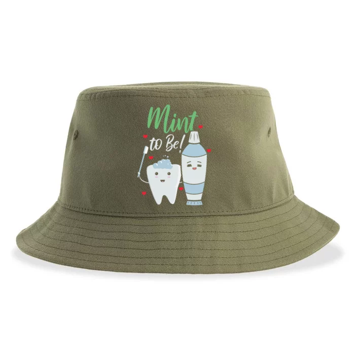 Mint To Be Dental Assistant Dentist Valentines Day Gift Sustainable Bucket Hat