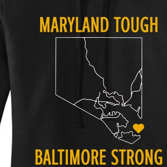 Maryland Tough Baltimore Strong Women's Pullover Hoodie