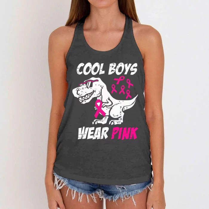 Monster Truck Breast Cancer Awareness Cool Wear Women's Knotted Racerback Tank