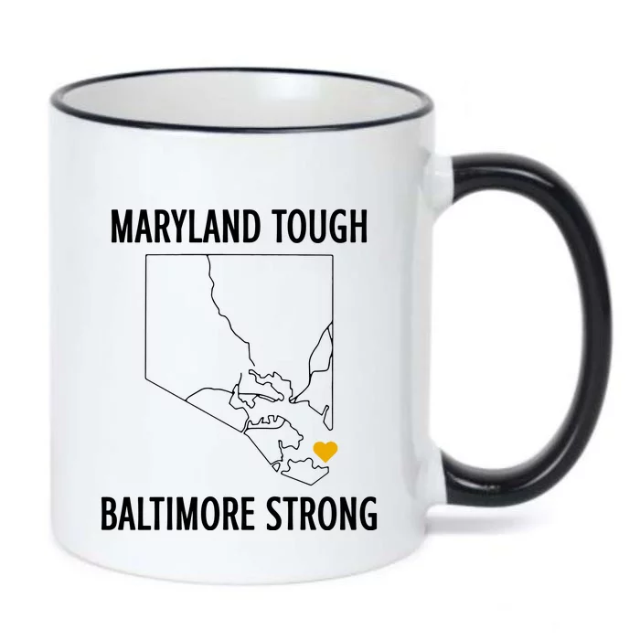 Maryland Tough Baltimore Strong Black Color Changing Mug