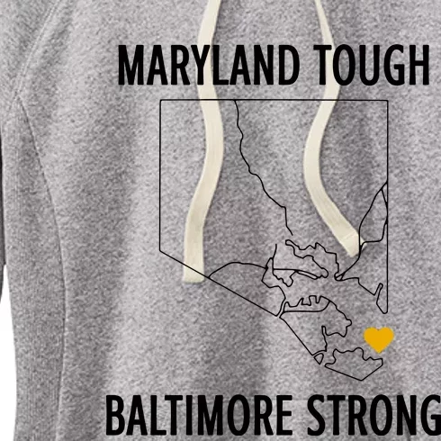 Maryland Tough Baltimore Strong Women's Fleece Hoodie