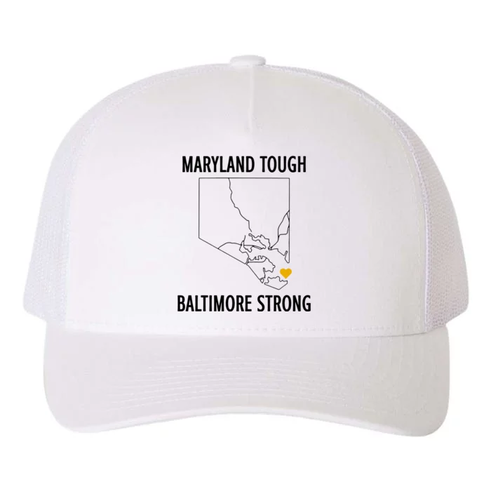 Maryland Tough Baltimore Strong Yupoong Adult 5-Panel Trucker Hat