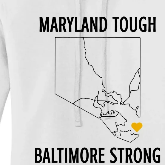 Maryland Tough Baltimore Strong Women's Pullover Hoodie