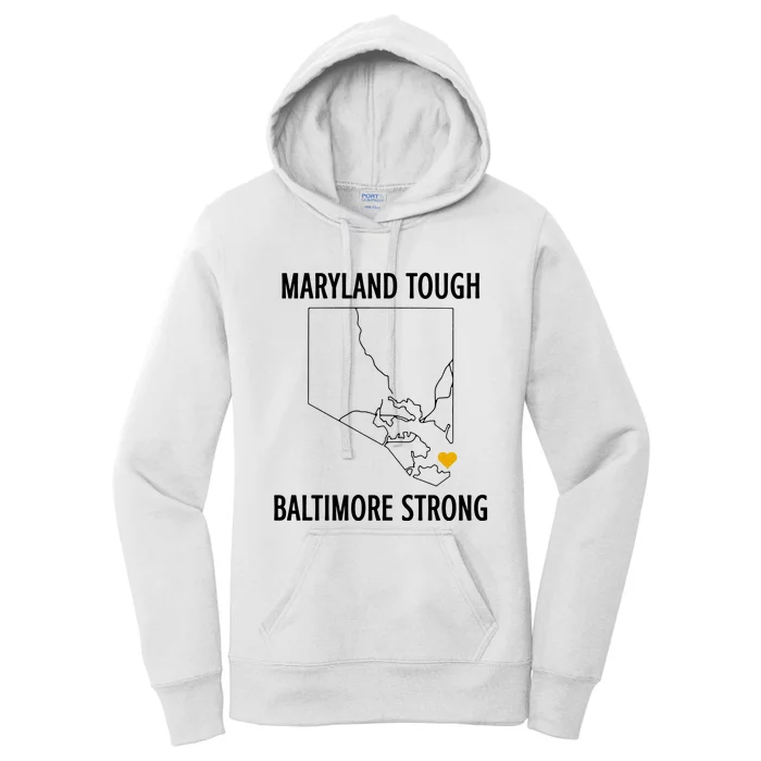 Maryland Tough Baltimore Strong Women's Pullover Hoodie