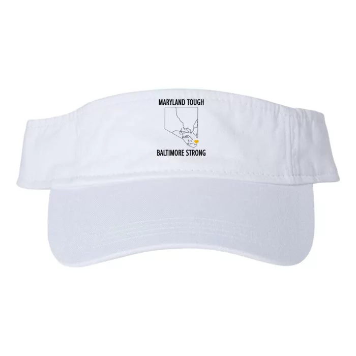 Maryland Tough Baltimore Strong Valucap Bio-Washed Visor