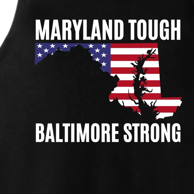 Maryland Tough Baltimore Strong Ladies Tri-Blend Wicking Tank