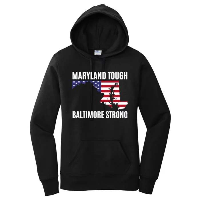 Maryland Tough Baltimore Strong Women's Pullover Hoodie