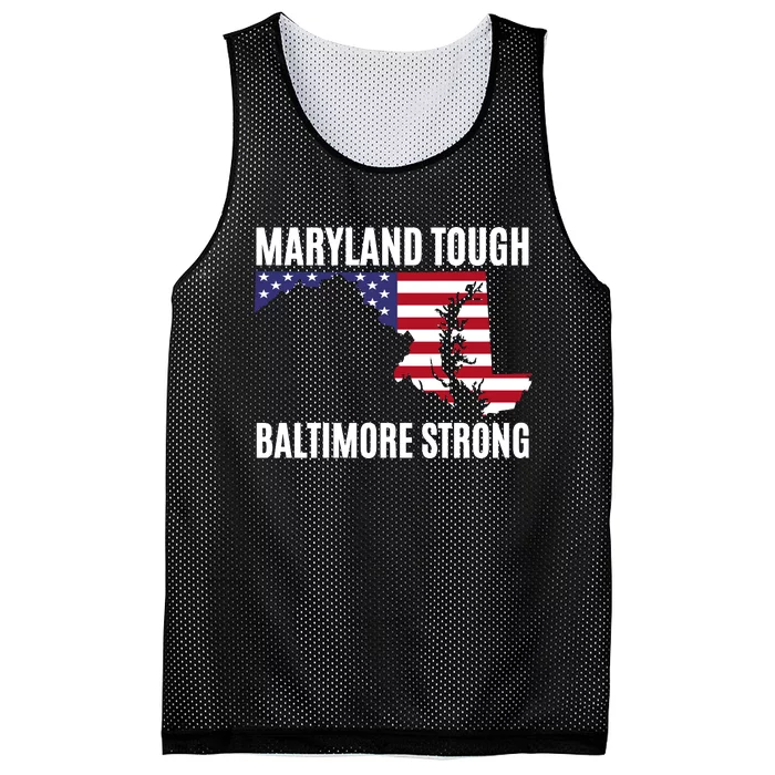 Maryland Tough Baltimore Strong Mesh Reversible Basketball Jersey Tank