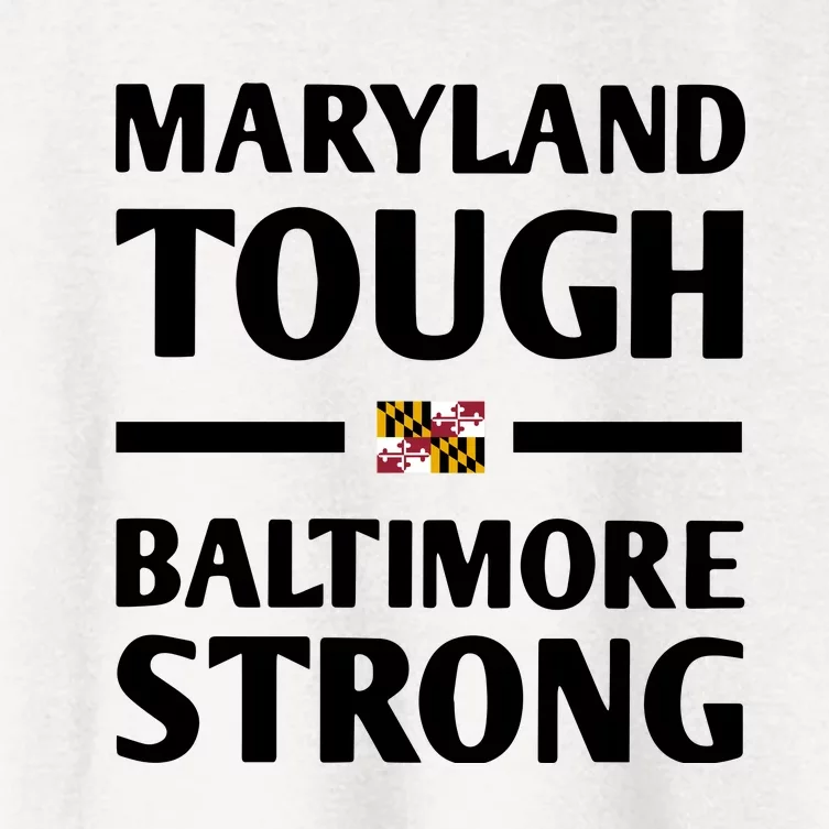 Maryland Tough Baltimore Strong Women's Crop Top Tee