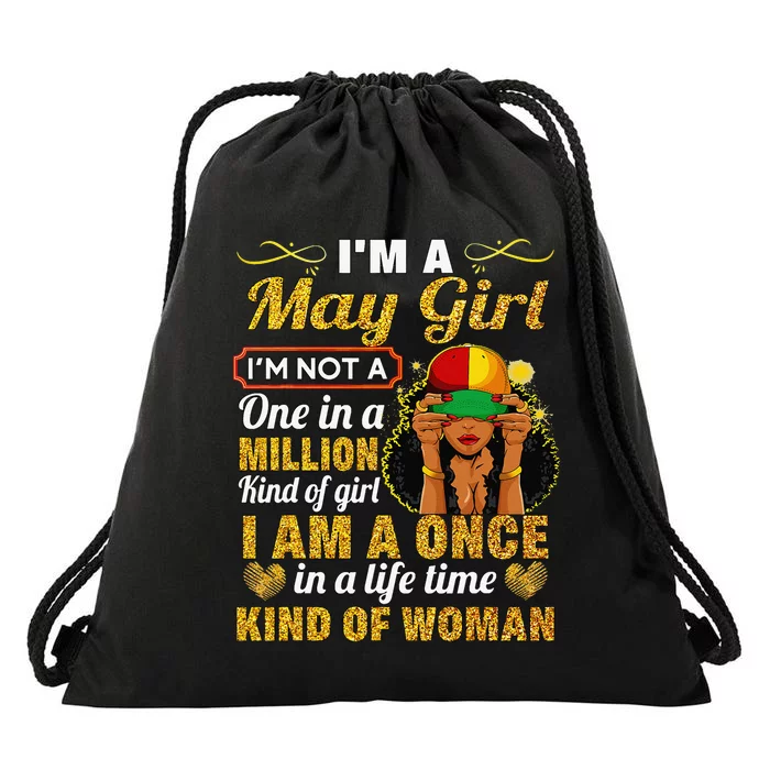 May Taurus Birthday Gift Once In Lifetime Kinda Woman Drawstring Bag