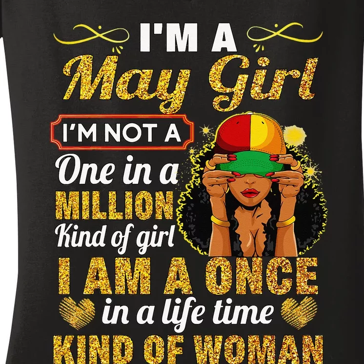 May Taurus Birthday Gift Once In Lifetime Kinda Woman Women's V-Neck T-Shirt