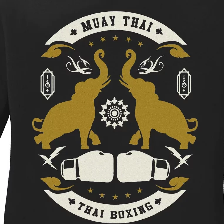 Muay Thai Boxing Ladies Long Sleeve Shirt