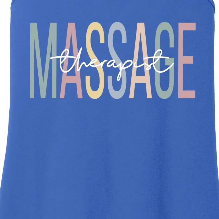 Massage Therapist Boho Massage Therapy Funny Gift Ladies Essential Tank